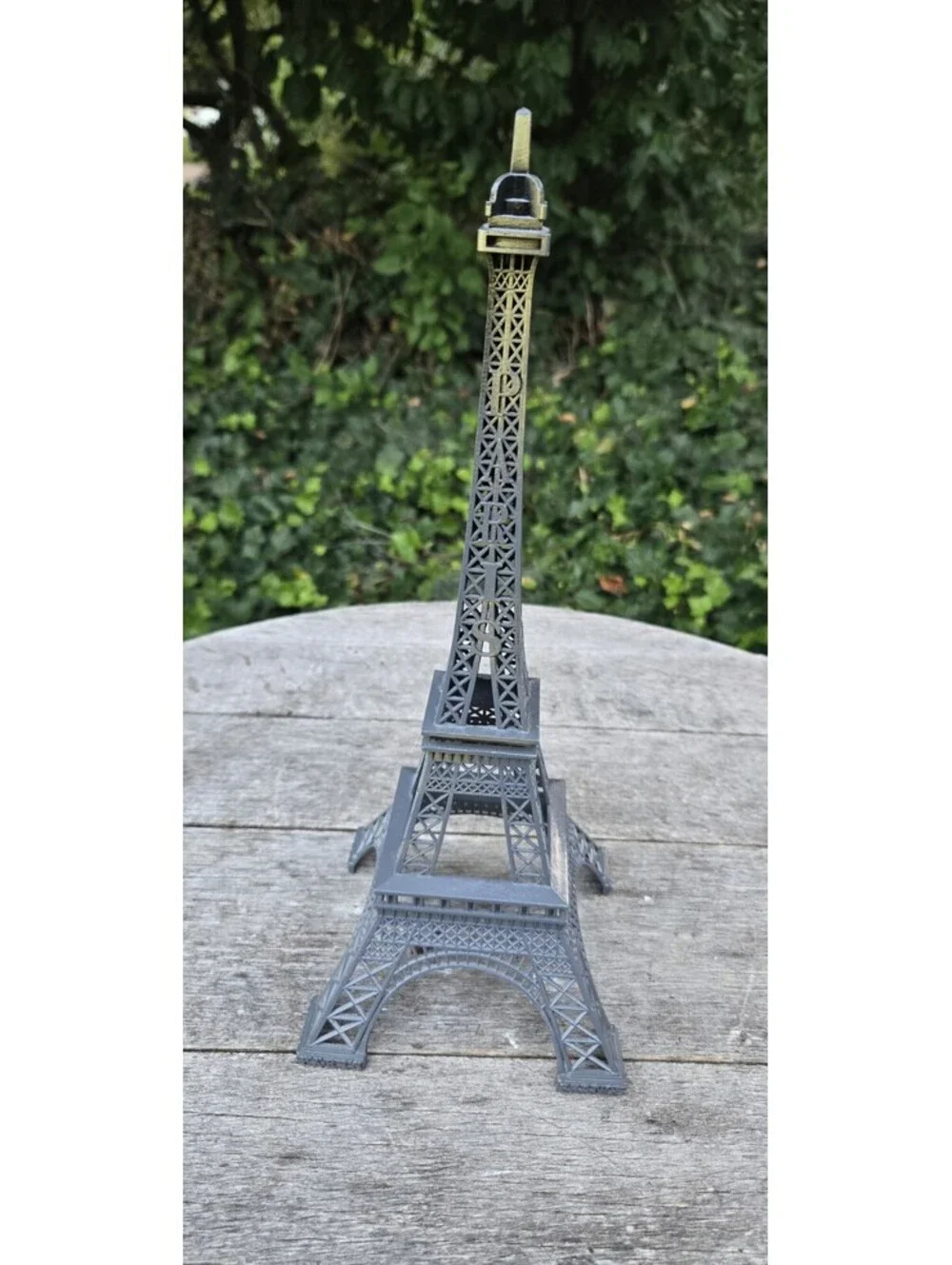 Eiffel Tower Desk Black Gunpowder Gray Statue Figurine Decor 13